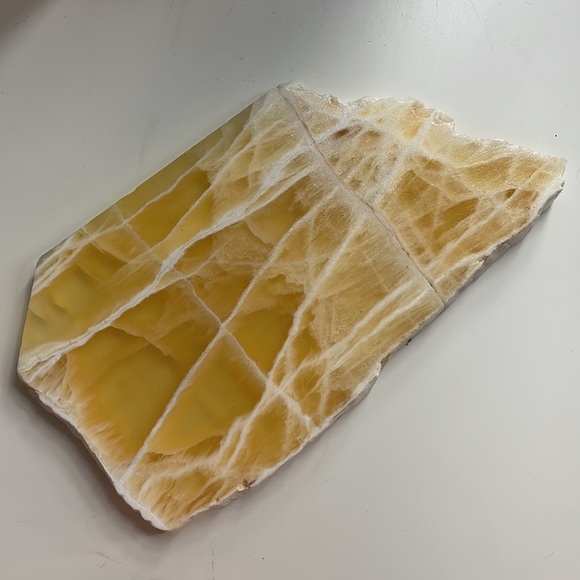 Yellow Stone like platter / Tray - Picture 2 of 2
